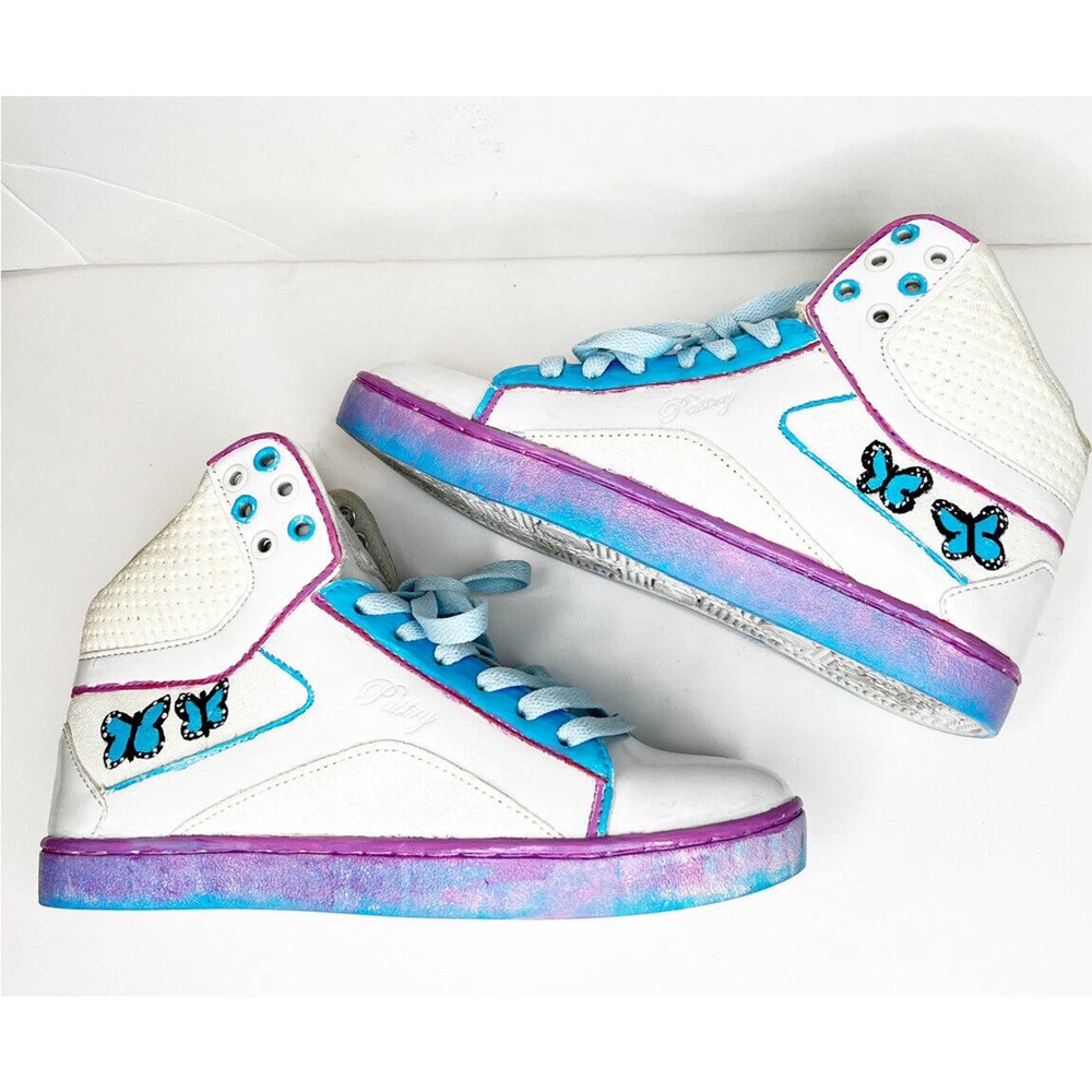 PASTRY Love Pastry Women White High-Top Sneaker Dance Leather Size 6.5 Excellent